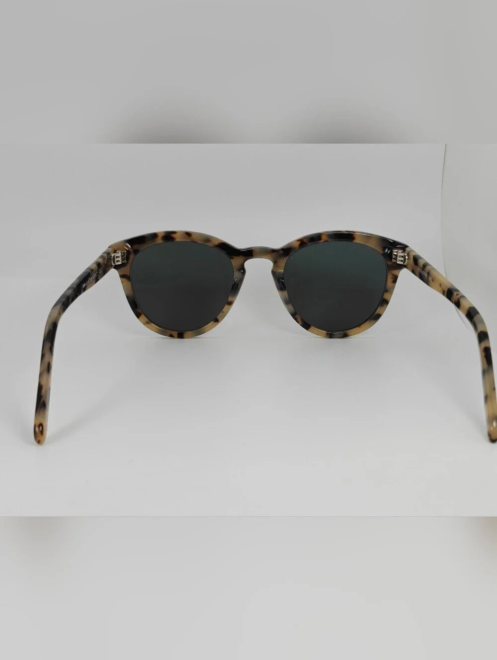 Augustine. Tortoiseshell Round Sunglasses with Dark Lenses.